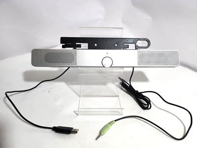 HP SP03A01 395923-001 396070-001 casse argento PANEL BAR SPEAKER FLAT monitor - Immagine 1 di 4