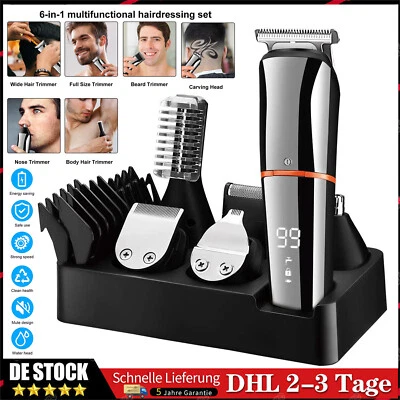 MARKENLOS Elektrisch Haarschneidemaschine USB Profi Barttrimmer Herren Langhaarschneider