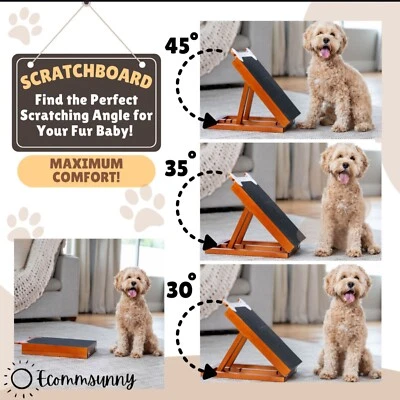 Tablero rascador de uñas para perros almohadilla para limar uñas para perros lima de uñas madera de pino con REGALO aseo Foto 1 de 4