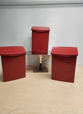 ARCHITECTURAL MAILBOX 2681B MARINA RED WALL MOUNT MAILBOXES SET 2 - Image 1 of 4