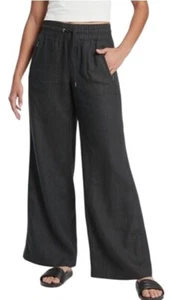 Pantalón ATHLETA Cabo Lino Pierna Ancha Mujer’s 4 Petite Negro Ligero Transpirable - Imagen 1 de 12