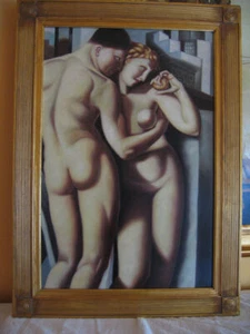 Ölgemälde nach Tamara de Lempicka Adam & Eva - Bild 1 von 4