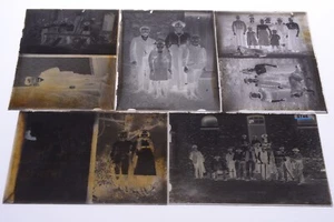 ✅ 5 FRENCH GLASS PLATE NEGATIVE 7 PHOTOGRAPHS IMAGES PICTURES 5X7' 13X18CM 1900 - Picture 1 of 1