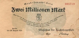 Notgeld Berlín (Alemania) 2 millones de marcos 1923 Kel339g - Imagen 1 de 2