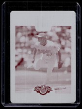 2008 Topps opening Day One of One Priniting Plate Rich Harden Oakland Athletics