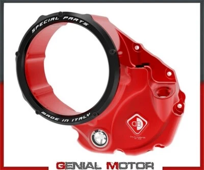 Cubierta de embrague de aceite DUCABIKE Transp ROJO-NEGRO 3DEvo Ducati Monster 821 2014 2020 Foto 1 de 2