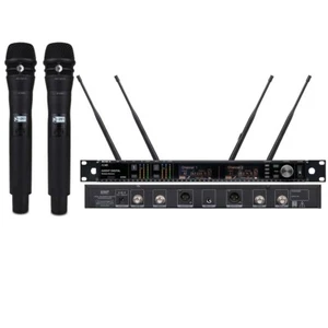 New AD4D Dual KSM8 Wireless DJ Karaoke Microphone Digital System 500M Best Mics - Picture 1 of 8