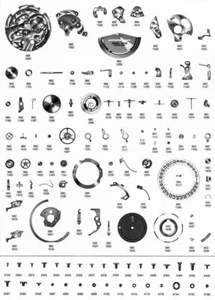 Rare Omega Cal. 980 Seamaster Memomatic Lemania 2980 Spare Parts - Picture 1 of 19