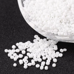 1 Pound 2mm 3mm 4mm Mini Opaque Colours Round Glass Beads DIY Jewelry Findings - Picture 1 of 38