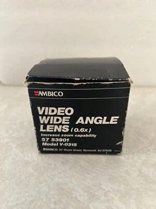 LENTE GRAN ANGULAR VIDEO ÁMBICO (0.6) MODELO V-0315 con caja, estuche y papeleo) - Imagen 1 de 11
