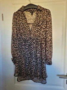 Leichtes Sommer /Urlaubskleid mit Leopardenmuster   Gr 40 - Bild 1 von 3