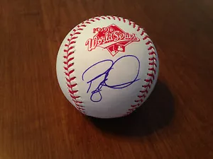 BARRY LARKIN AUTOGRAMM 1990 WORLD SERIES BASEBALL CINCINNATI REDS - Bild 1 von 2
