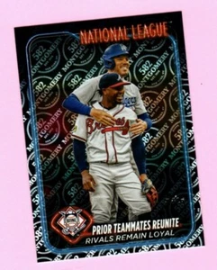 2024 Topps 582 Montgomery Club #481 Prior Teammates se reúnen Freeman & Albies - Imagen 1 de 1