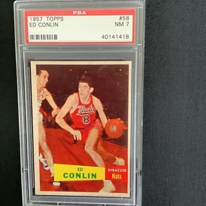 1957 Topps #58 Ed Conklin Psa 7 (SP) Syracuse  - Bild 1 von 1