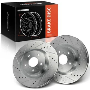Rotores de freno delanteros perforados para Infiniti G35 2003 2004 Nissan 350Z 2003-2008 tracción trasera - Imagen 1 de 9