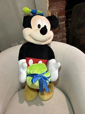 GRANDE - Disney Mickey Mouse de pie de felpa fiesta de cumpleaños puerta saludador 25" Foto 1 de 4