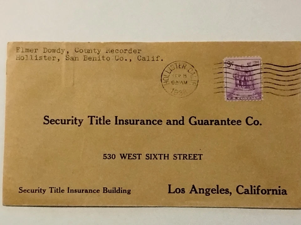 USA STAMPED COVER 1938 SCOTT #837 NORTHWEST TERRITORY ADDRESSED - Image 1 of 1