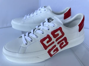 New Givenchy Men's City Sport Sneakers Size 9 White Tennis Shoes - Picture 1 of 18
