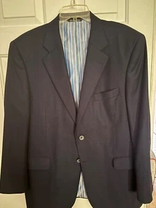 Men's Blue Varsity Men's Wear Jack Victor Size 44R - Picture 1 of 7