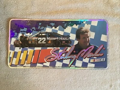 VINTAGE 1992 STERLING MARLIN #22 Maxwell House Metal License Plate Chroma NEW - Image 1 of 4