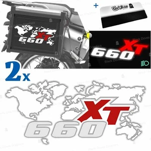 Adhesivos Rojo Blanco Compatible para Maletas Lateral Yamaha XT 660 Tenere - Imagen 1 de 7