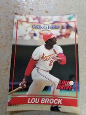 Lou Brock St Louis Cardinals Line Drive Collect a Books PROOF 1991 SCARCE (A)