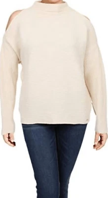 Suéter acanalado Ivanka Trump hombro frío cuello falso nuevo con etiquetas S Foto 1 de 4