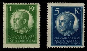 Schweden 156 W, 158 W mit Falz #OI589 - Afbeelding 1 van 1