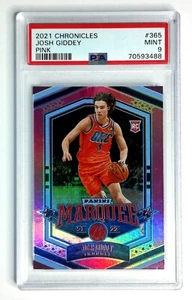 Panini Chronicles 2021 carpa rosa #365 Josh Giddey novato PSA 9 Thunder - Imagen 1 de 3