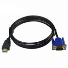 1m HDMI to VGA Cable 15 Pin Male VGA D-Sub HDMI Video Adapter Lead (MUST READ)