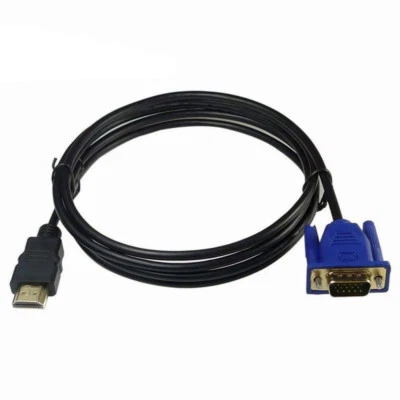 1m HDMI auf VGA Kabel 15 Pin Stecker VGA D-Sub HDMI Video Adapter Leitung (MUSS LESEN) - Bild 1 von 4