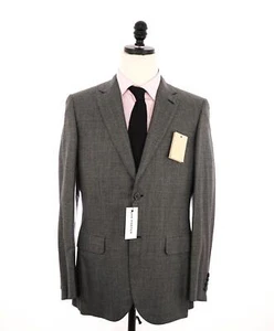 BRIONI - Mini Houndstooth WOOL / SILK Suit Gray/Blk/White *SLIM* Hand Made In It - Picture 1 of 11