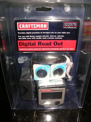 CRAFTSMAN Table Saw Digital Angle Read Out 922575 22104 22114 22124 Wixey Type - Image 1 of 4