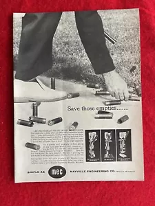 Vintage 1962 Print Ad MEC Mayville Engineering Co. Ammo Reloaders 250, 400, 550 - Picture 1 of 7