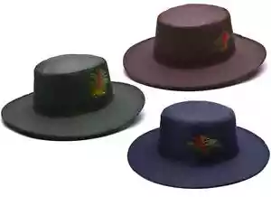 Sombrero Fedora Ala Ancha Encerado Aplastable, Embalable Arbusto de Lluvia - Imagen 1 de 10