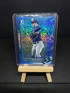 Noelvi Marte 2022 Bowman Chrome Prospect BCP-63 Blue Shimmer Refractor /150 REDS - Picture 1 of 3