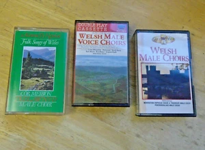 Welsh Male Choir Bundle (Folk Songs & Festival) - 3x Cassette Tape - VGC - Picture 1 of 5