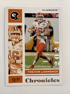 Trevor Lawrence RC 2021 Panini Chronicles Clemson/Jaguars Rookie Card #1 QTY - Picture 1 of 6