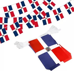 Anley Dominican Republic String Flag Pennant Banners Dominican Flags - Picture 1 of 7