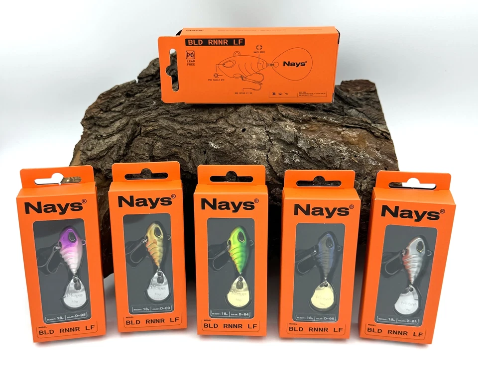Nays BLD RNNR LF 18g Jig Spinner Bleifrei BKK Spear 5,4cm Lead Free Searchbait - Bild 1 von 1