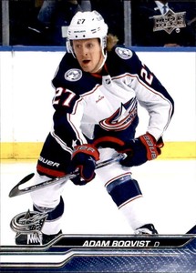 2023-24 Upper Deck Hockey #52 Adam Boqvist NHL  Blue Jackets