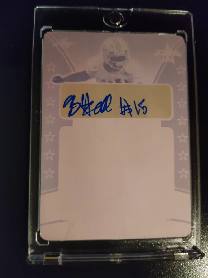 1/1 Print Plate 2019 Leaf Army Auto BREECE HALL  Autograph Rookie RC Iowa State - Image 1 of 3