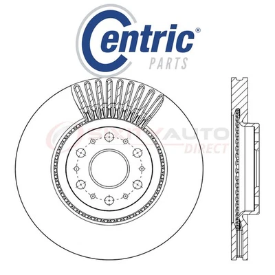 Centric Disc Brake Rotor for 2018 Buick Enclave 3.6L V6 - Kit Set Braking vc - Image 1 of 4