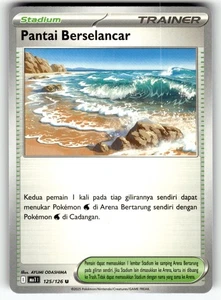 Pokemon Indonesian Mega Evolution Card 125/126 Surfing Beach - Picture 1 of 4
