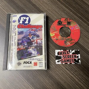 F1 Challenge Sega Saturn COMPLETE Disc + Case + Manual + Reg. Card - Picture 1 of 4