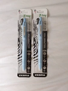 2 Zebra Z-Griff Glatt Druckkugelschreiber Schwarze Tinte Mittlere Spitze 1,0 mm - Bild 1 von 8