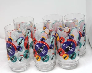 Set 6 bicchieri Coca Cola vintage 1995 "SEMPRE" bicchiere da bere 16 oz coca cola - Foto 1 di 6