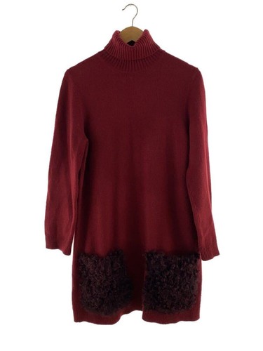 LOUIS VUITTON（LV） LOUIS VUITTON maglia maglione girocollo abito S cashmere bordeaux RW142W