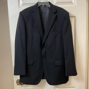 Pronto Uomo Herren 42R schwarz 2 Knopf Wolle Blazer Sport Mantel Jacke doppelter Belüftung gebraucht, in einwandfreiem Zustand - Bild 1 von 15