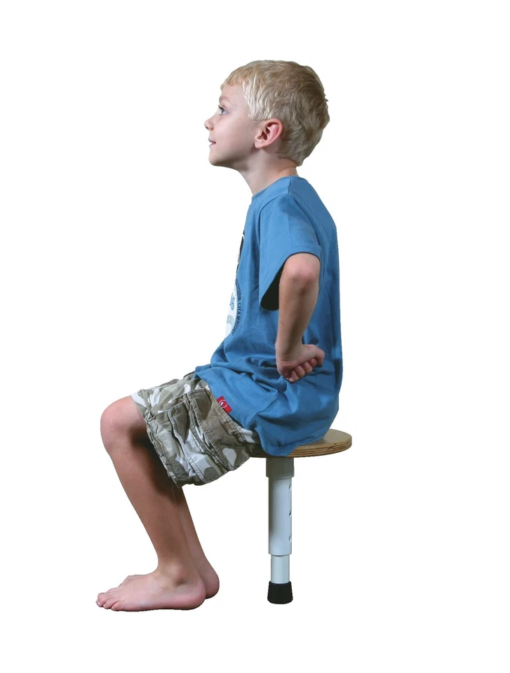 1268877 Round Adjustable Height T-Stool, 10 to 14 Inch Seat Foto 1 de 1